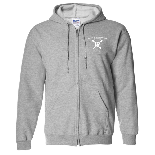 Gildan Full Zip Hooded Sweatshirt -- Sport Grey