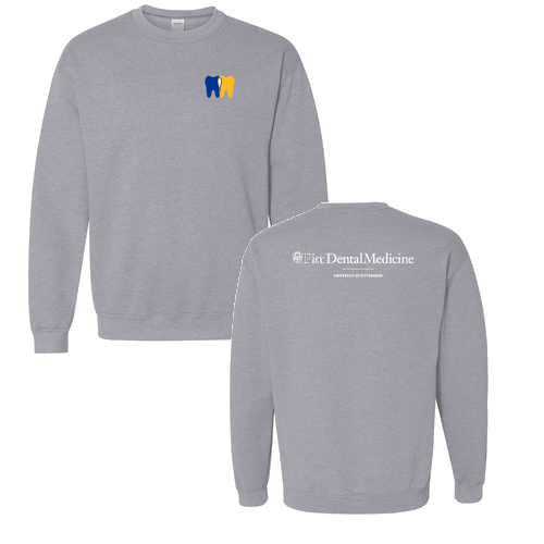 Pitt Dental Medicine Crewneck -- Sport Grey