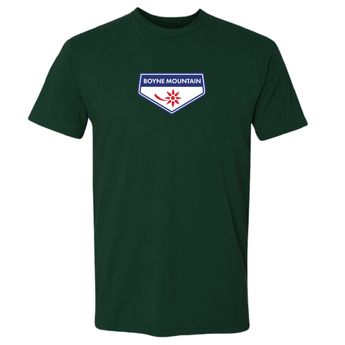 Boyne Mountain Logo 1 Full color -- Short sleeve Forest Green