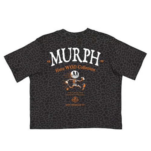 Murph Ladies' Boxy Tee -- Black Leopard