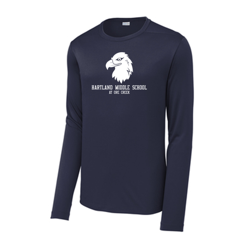 Mens/Unisex Sport-Tek  Posi-UV Pro Long Sleeve Tee -- True Navy