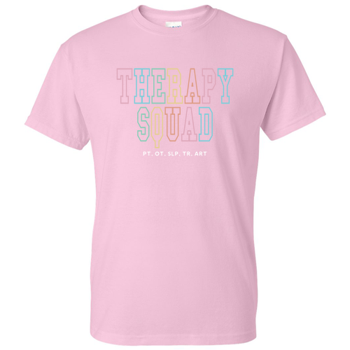 Mens/Unisex Therapy Squad Gildan DryBlend 50/50 T-Shirt -- Light Pink
