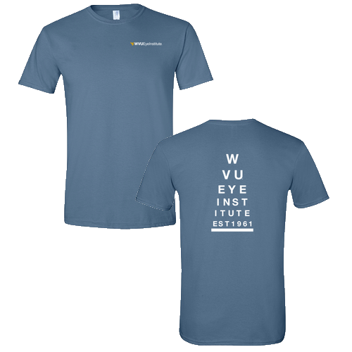 Screen Printed Gildan SoftStyle T-Shirt -- Indigo Blue
