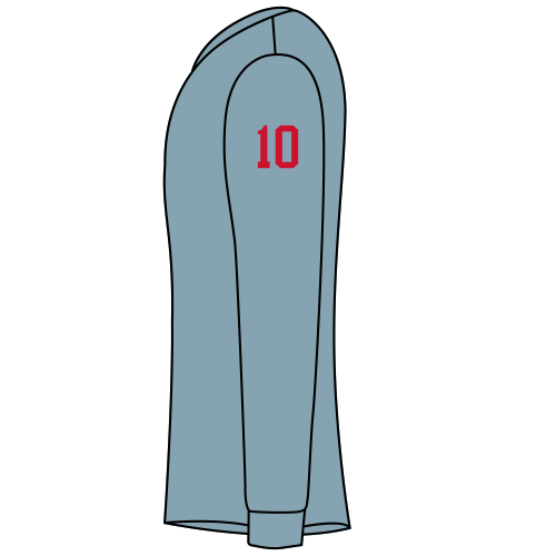 PR Flag Embroidered Logo Crewneck Sweatshirt -- Ice Blue