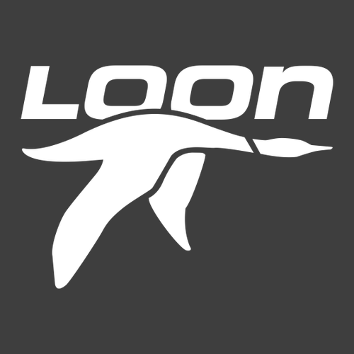 Loon Logo 2 White Ink -- Short Sleeve Heavy Metal
