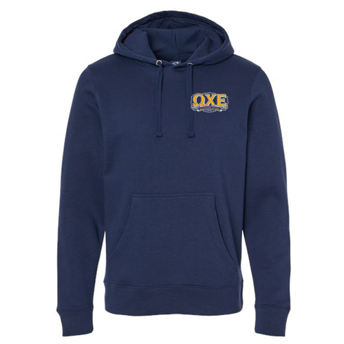 J America Unisex BTB Fleece Hooded Sweatshirt -- True Navy