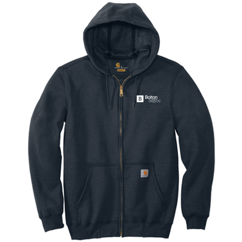 Mens/Unisex Carhartt Midweight Hooded Zip-Front Sweatshirt -- New Navy