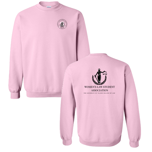 WLSA Screen Printed Crew Neck Sweatshirt -- Light Pink