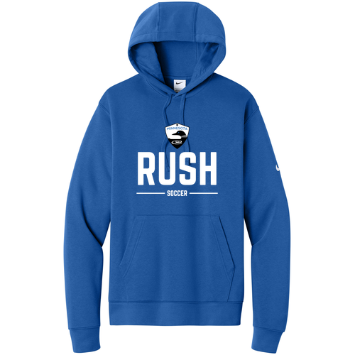 Nike Club Fleece Sleeve Swoosh Pullover Hoodie -- Game Royal