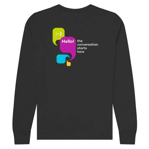 Youth Long-Sleeve T-Shirt -- Dark Grey Heather