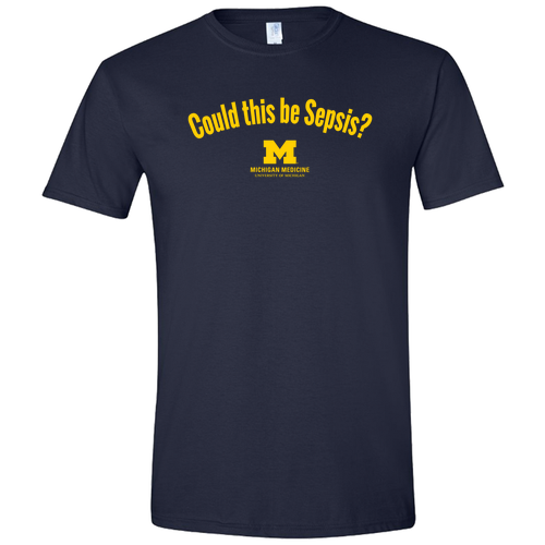 Gildan SoftStyle Fitted T-Shirt -- Navy, Could This Be Sepsis?
