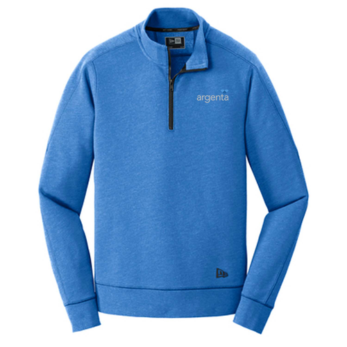 New Era Tri-Blend Fleece 1/4-Zip Pullover -- Royal Heather