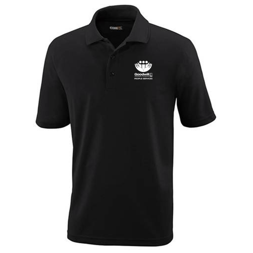 Ash City Core 365 Men's Origin Performance Pique Polo -- Black