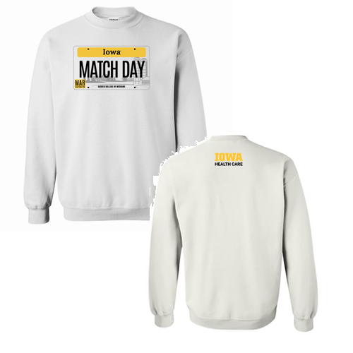 Gildan Heavy Blend Crew Neck Sweatshirt -- White
