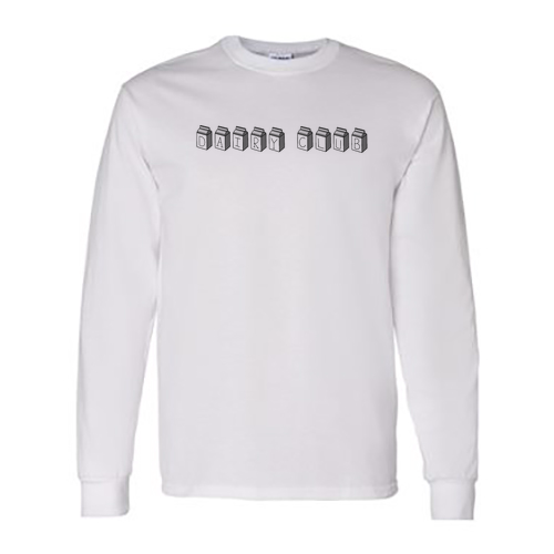 Gildan Heavy Cotton Longsleeve Basic T-Shirt -- White