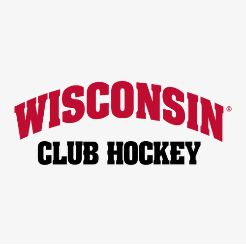 UW Club Hockey Arch Wisconsin Crewneck Sweatshirt -- White
