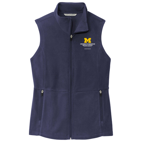 Ladies Accord Microfleece Vest -- Navy