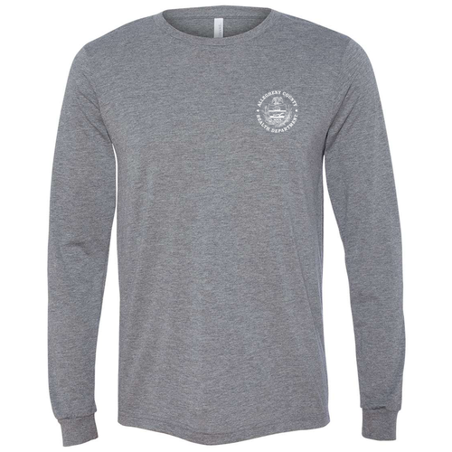 Bella+Canvas Unisex Triblend Long Sleeve Tee -- Grey TriBlend
