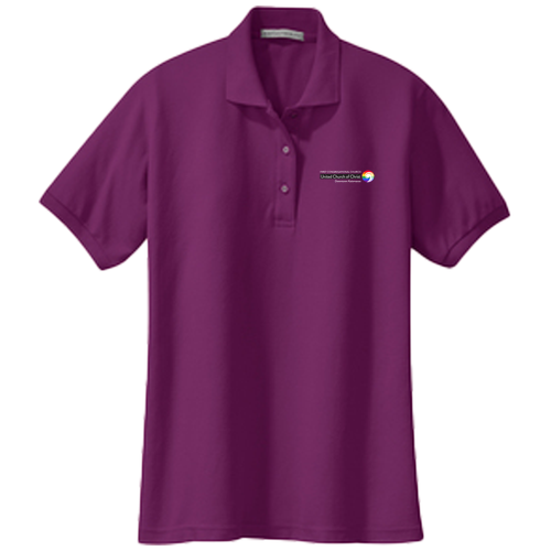 Port Authority Ladies Silk Touch Sport Shirt. -- Deep Berry