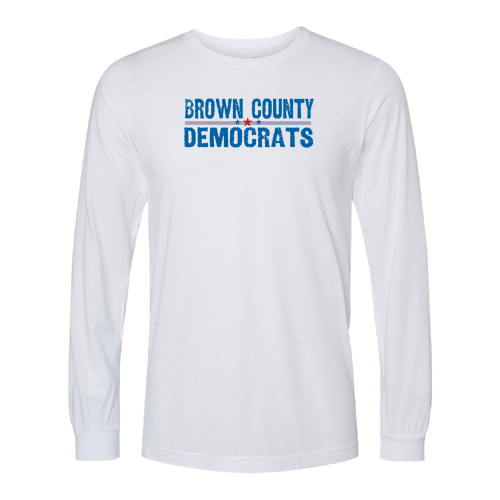 Bella+Canvas Unisex Triblend Long Sleeve Tee -- Solid White Triblend
