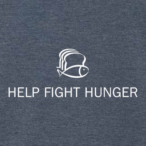 KLF Help Fight Hunger Port & Company Pullover Hooded Sweatshirt -- Heather Navy