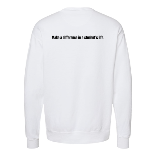 ComfortWash Unisex Crew Sweatshirt -- White Pfd