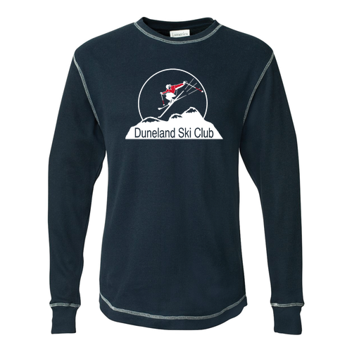 J America Vintage Long Sleeve Thermal T Shirt -- Vintage Navy