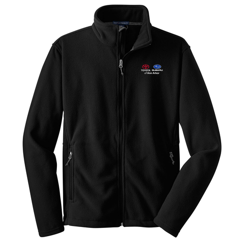 Port Authority Value Fleece Jacket -- Black, Dual Logo