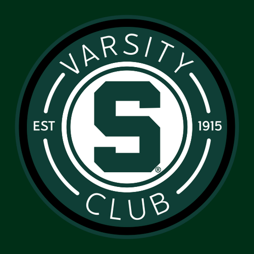 Enza Ladies Varsity Fleece Crew Neck Pullover -- Forest / White