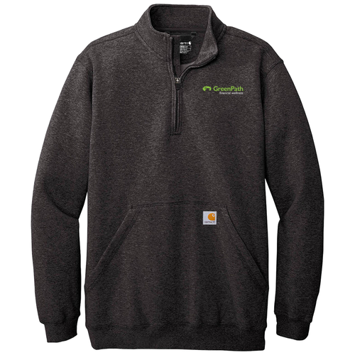 Carhartt Midweight 1/4-Zip Mock Neck Sweatshirt -- Carbon Heather