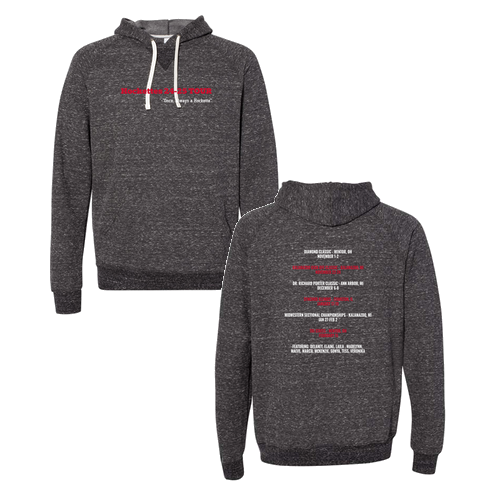 Mens/Unisex Jerzees 7.2 Oz. Snow Heather Raglan Hoodie -- Black Ink