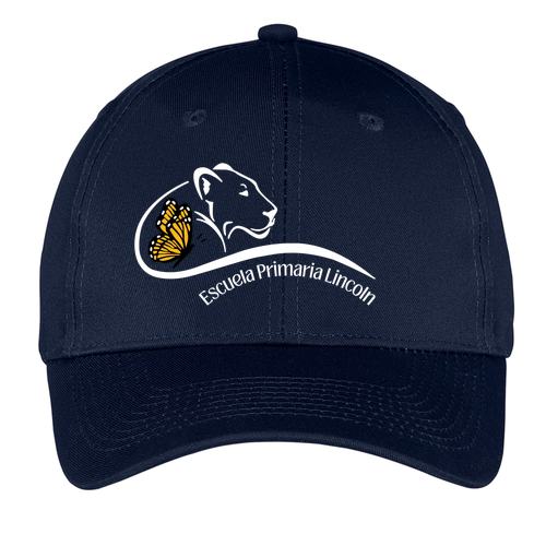 Escuela Primaria Lincoln Twill Hat -- Navy