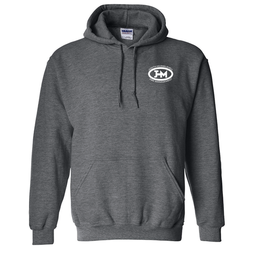 Heavy Blend Hooded Sweatshirt -- Dark Heather -- Front/Back