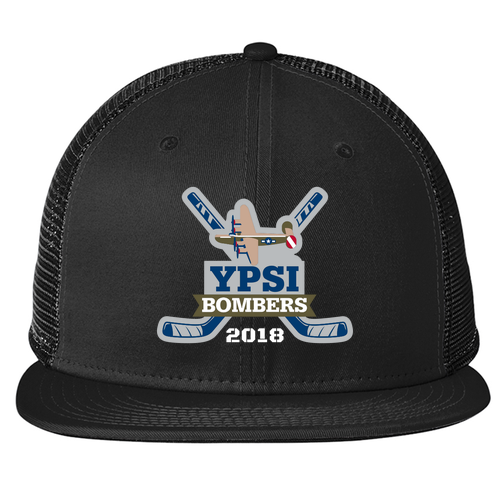 New Era Standard Fit Snapback Trucker Cap -- Black / Black