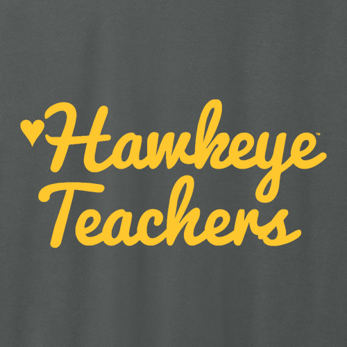 Hawkeye Teachers Comfort Colors Garment Dyed Hooded Pullover Sweatshirt -- Pepper