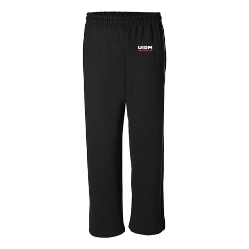 Gildan Heavy Blend Open Bottom Sweatpants -- Black