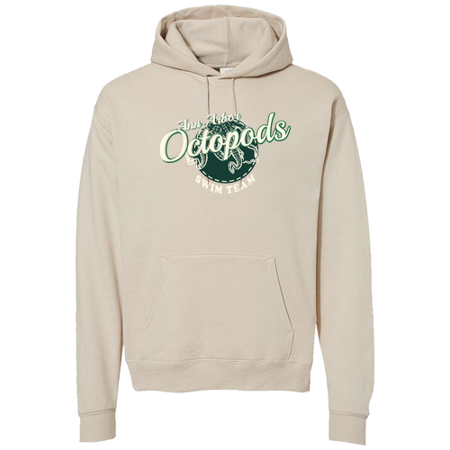 Hanes 7.8 Oz., 50/50 Comfort Blend Fleece Pullover Hood Adult -- Sand