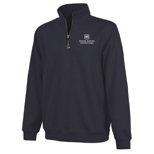 Charles River Crosswind Quarter Zip Sweatshirt -- Navy