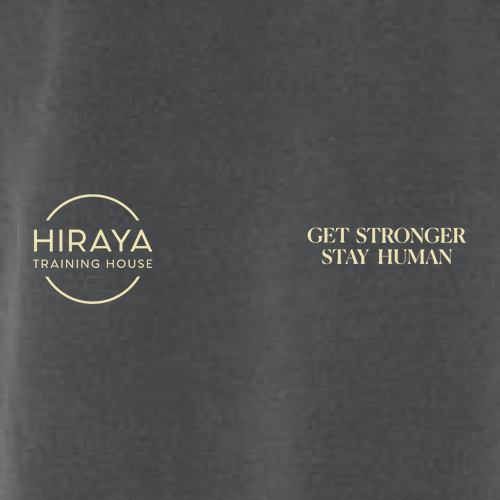 Get Stronger, Stay Human Women's Crop Tee-- Pepper