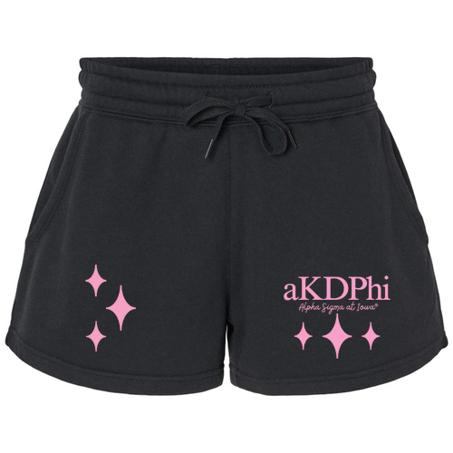 Independent Trading Co. Women's lightweight California Wave Wash Sweatshorts -- Black