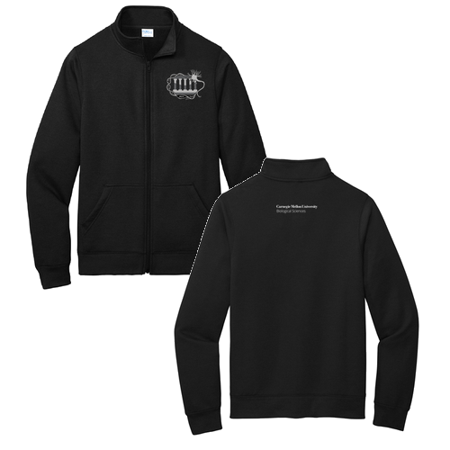 Port and Company Core Fleece Cadet Full-Zip Sweatshirt -- Jet Black