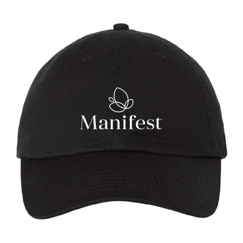 Valucap Bio-Washed Unstructured Hat -- Black