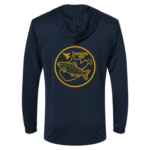 Paragon Bahama Performance Hooded Long Sleeve T-Shirt -- Navy