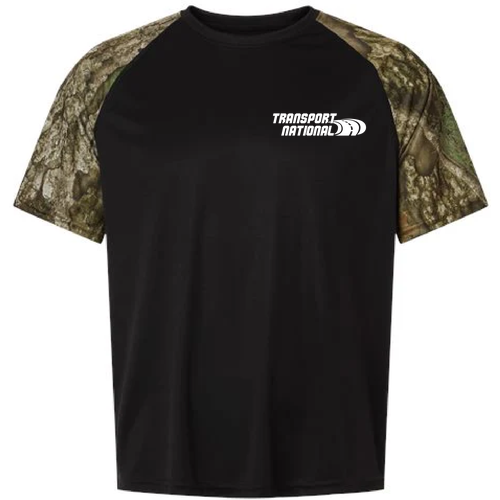 RealTree Unisex Realtree Performance Colorblock T-Shirt -- Camo / Black