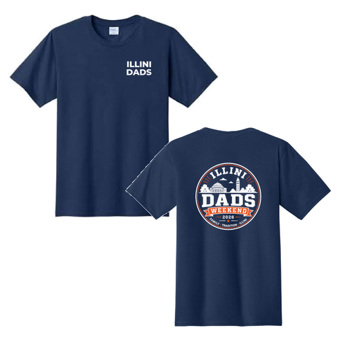 Illini Dads Short Sleeve Tee -- Team Navy