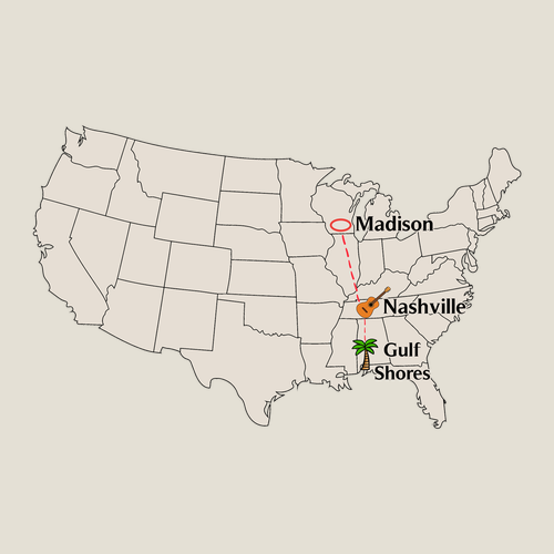 Gildan Heavy Blend Hooded Sweatshirt -- Sand