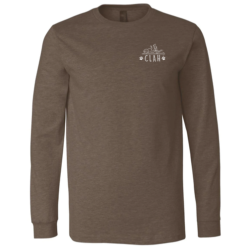 Bella+Canvas Unisex Heather Cvc Long Sleeve Tee- Heathers -- Heather Brown