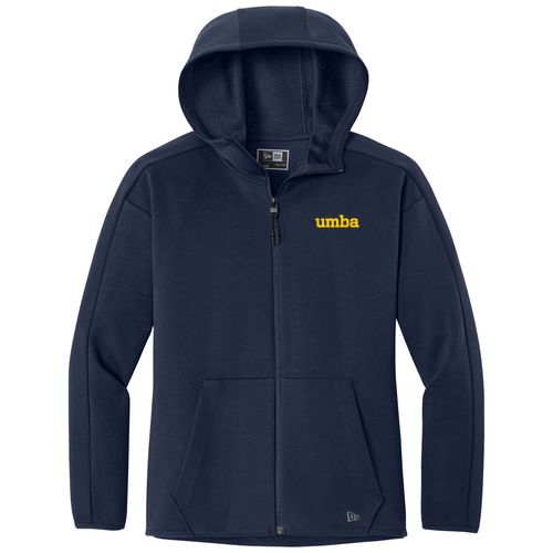Ladies New Era Double Back Full-Zip Hoodie -- True Navy