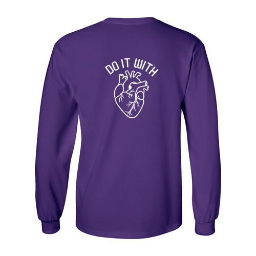 Gildan Ultra Cotton Longsleeve Basic T-Shirt -- Purple