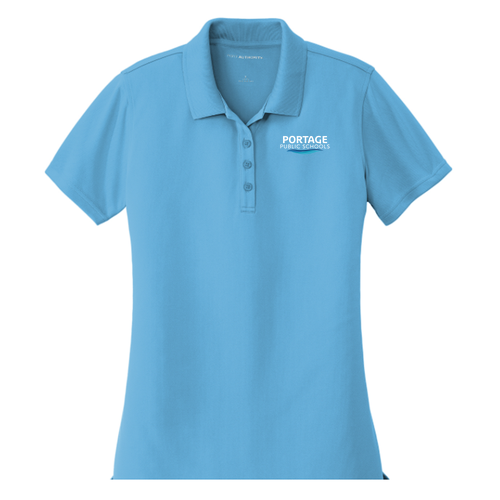 Port Authority Ladies Dry Zone UV Micro Mesh Polo -- Carolina Blue
